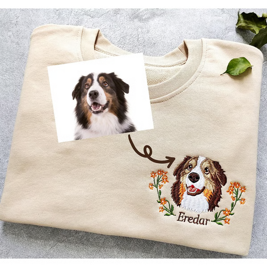 Custom Embroidered Dog Sweatshirt